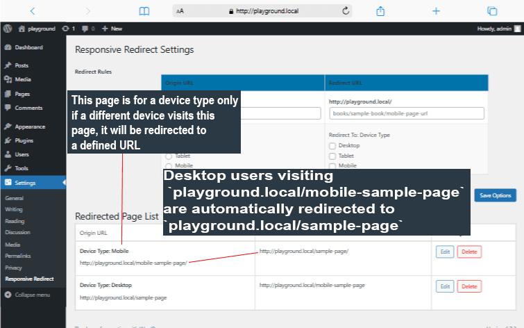 Responsive Redirect